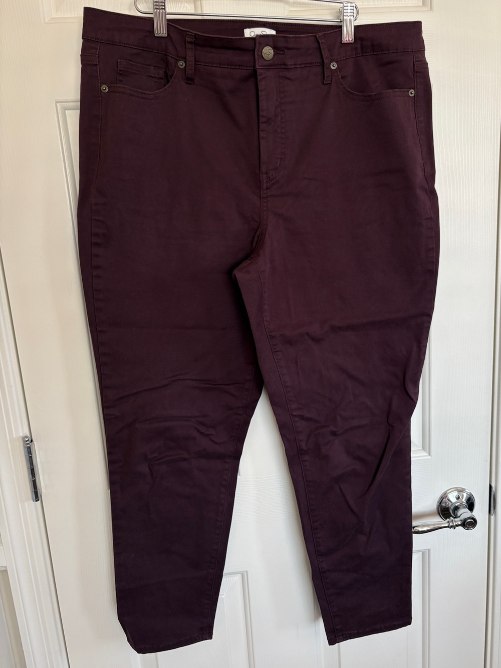 Jessica Simpson Dark Purple High Rise Skinny Ankle Jeans